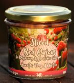 Sweet Pickled Sliced Red Onions in Raspberry Vinegar